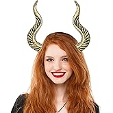 MOSTORY Dark Devil Horns Headband - Gothic Demon Horns Headband for Halloween Accessories Adult Cosplay Renaissance Renfaire
