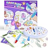 MINDNOOK Magic Brush Painting Set for Kids, Mess Free Art Station with Color-Changing Brush for Creative Learning at Home & S