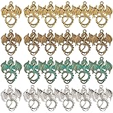 SUNNYCLUE 1 Box 110g Dragon Charms Pendant Tibetan Style Alloy Charm Animal Pendants for Jewelry Making Charms Earrings Findings Accessory DIY Necklace Bracelet Crafting Adult Craft Fixed Mixed 24Pcs