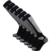 Pure Athlete Value Ski and Snowboarding Socks - Cold Weather Socks for Skiing