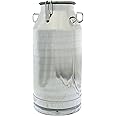 Stainless Steel Milk Transport Cans with Strong, Sealed Lid and Optional Spigot (13 Gallon)