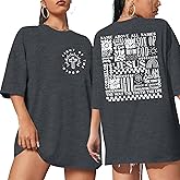 Jesus Oversized Shirts Women Christian: Faith Tshirt Bible Verse Shirts God Religious Tee Christian Inspirational Tops