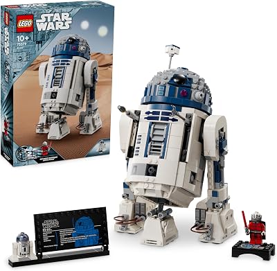 Star Wars 75379 R2-D2 Spielzeug – Spielfigur zum Ausstellen mit drehbarem Kopf, Periskop und Werkzeugen mit Darth Malak Minifigur – Geschenk für Jungs ab 10 Jahren und Erwachsene