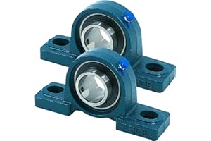 CHR PRECISION IN DETAIL CHR 2 Pack UCP205-16 | Pillow Block Bearings | Mounted Pillow Block Bearings - Chrome Steel with 1" Bore | ISO 9001-2015 Certified