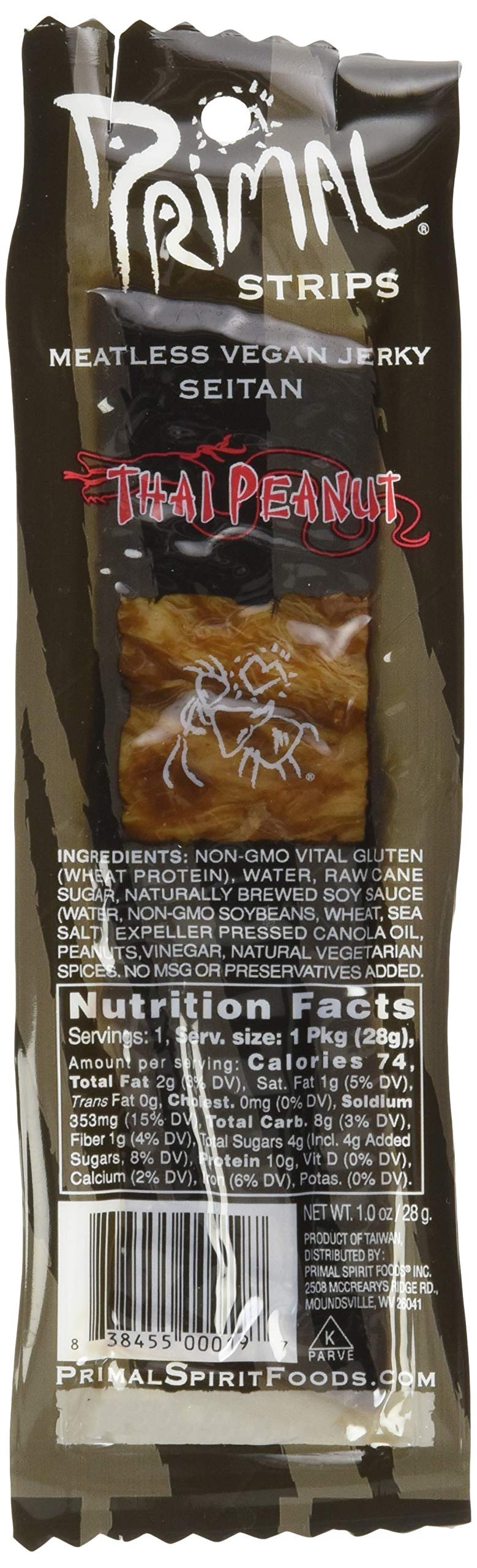 Primal Strips Meatless Vegan Jerky, Best Tasting Vegan