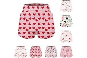 Girls Cotton Skirts Shorts Cute Heart Graphic Beach Shorts Toddler Holiday Wide Leg Stretchy Elastic High Waist Pants