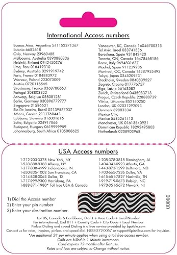 $20 Call to Colombia Rechargeable International Calling Card No