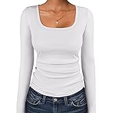 ANRABESS Women Long Sleeve Thermal Top Scoop Neck Slim Fit Fleece Shirts Basic Tee Casual 2025 Fall Winter Warm Undershirts