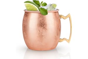 True Fabrications Moscow Mule Copper Cocktail Mug Food Safe, Metallic