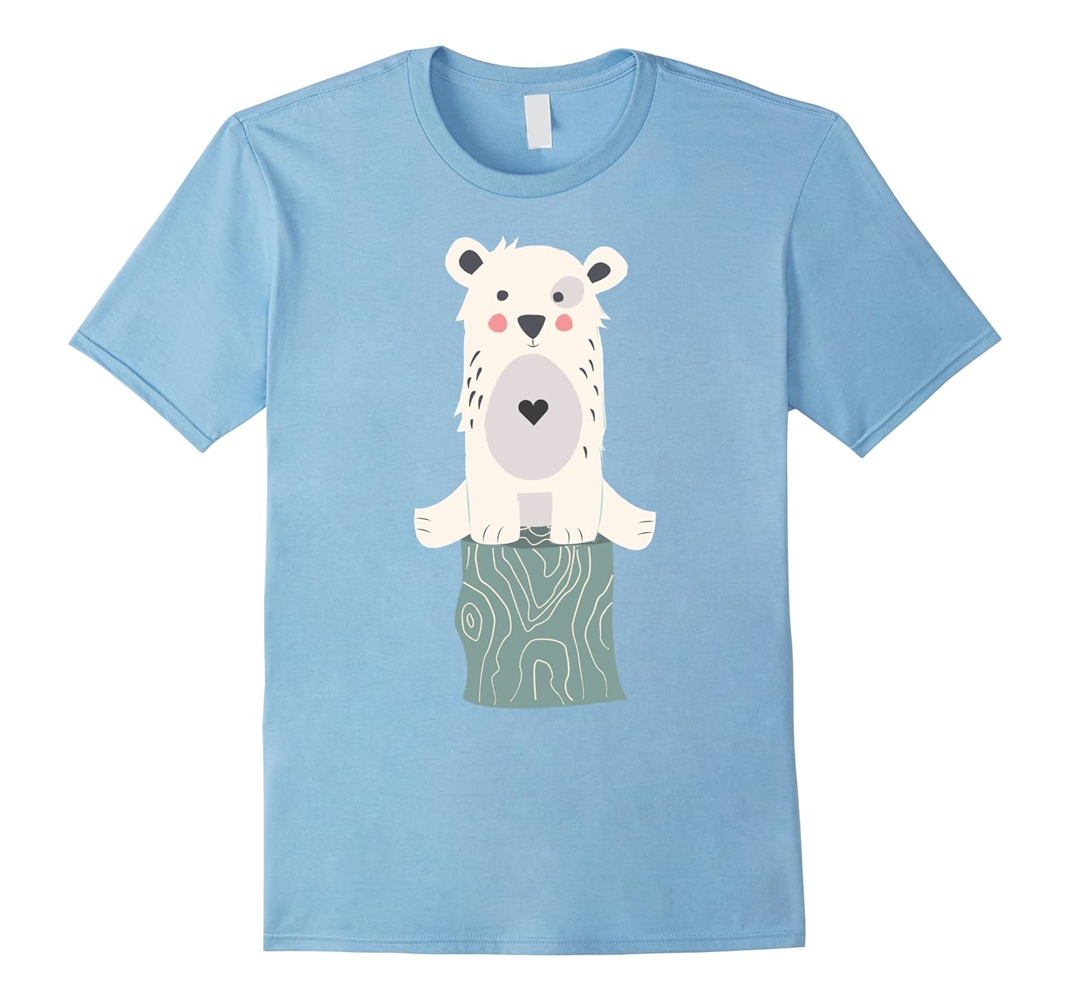 Polar Bear Shirt: Cute Love Bears Animal T-Shirt-Rose