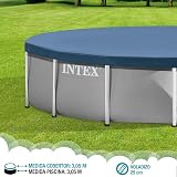 Intex 28030 Framepool Cover 305 cm Round Pool Cover 10' 25 cm Overhang view 4