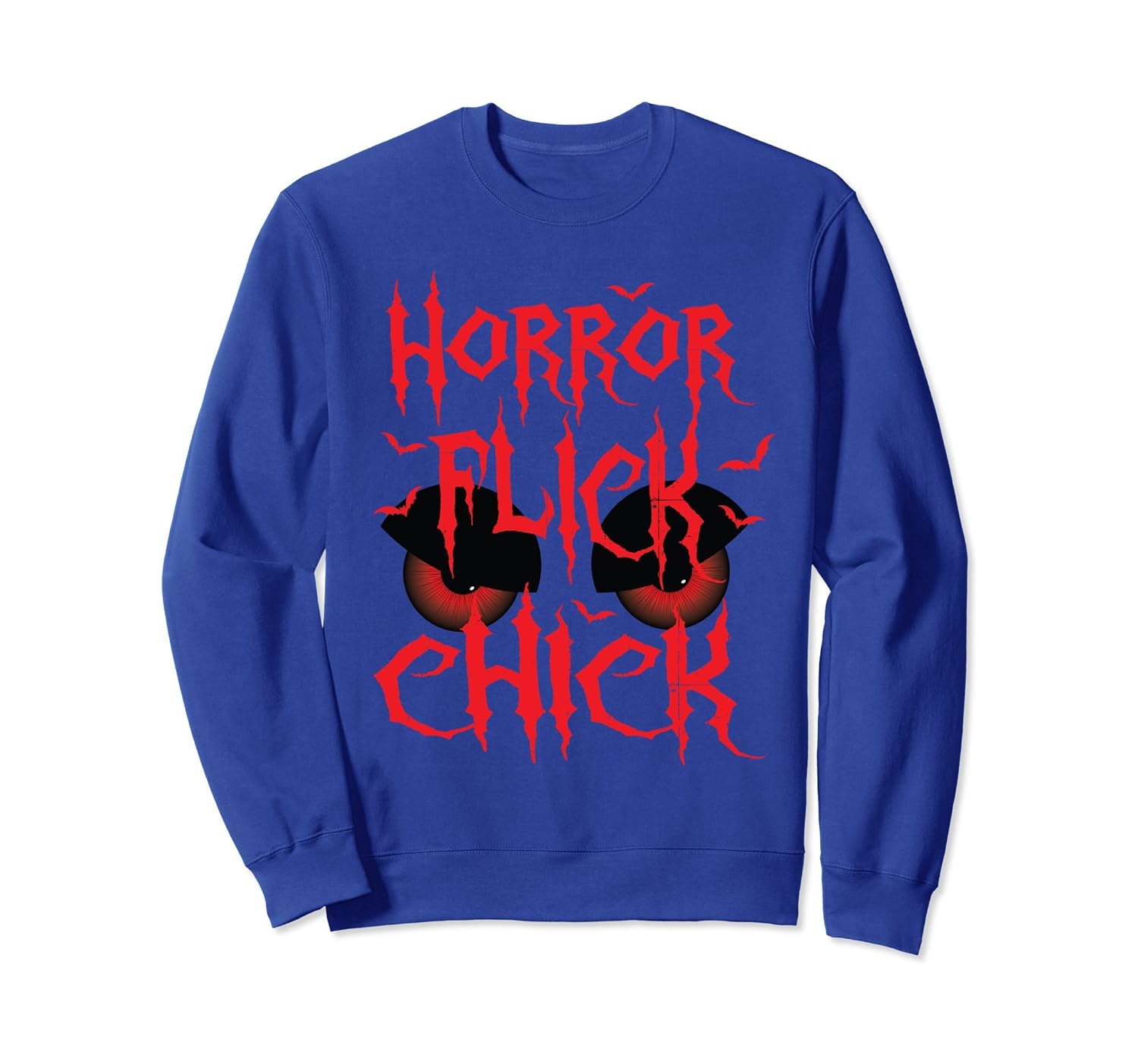 Halloween Funny Horror Flick Chick Sweatshirt Women Party-ANZ