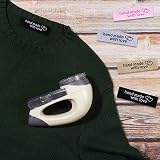 Ctzrzyt 120 Personalized Sewing Labels Heart Pattern 5x1.5cm - Multi Color view 5