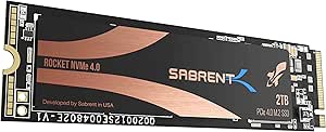 Sabrent 2TB Rocket NVMe 4.0 Gen4 PCIe M.2 Internal SSD Extreme Performance Solid State Drive (SB-ROCKET-NVMe4-2TB)