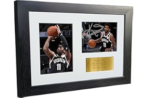 Kitbags & Lockers 12x8 A4 Kyrie Irving Brooklyn Nets Autographed Signed Photo Photograph Picture Frame Basketball Poster Gift