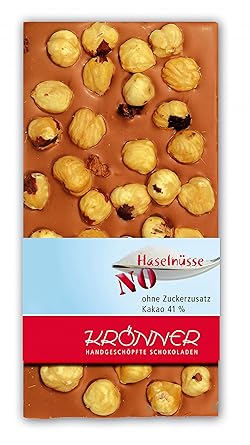 Krönner | Haselnüsse - No Sugar, Vollmilch-Schokolade