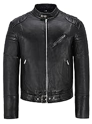 HANDSY Leather Jackets For Men - Leather Motorcycle