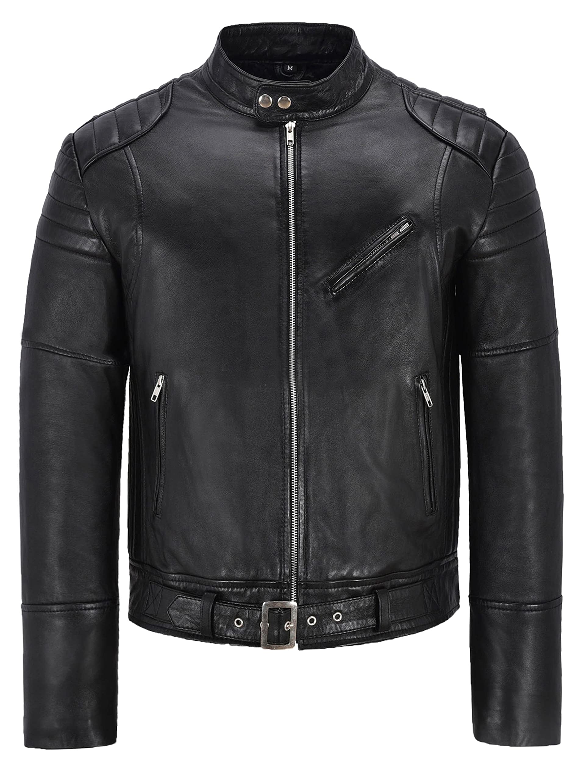 HANDSY Leather Jackets For Men - Leather Motorcycle