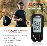 Realalt 3DTriSport 3D Pedometer with Clip & Strap, 30 Day Memory, Large Display view 3