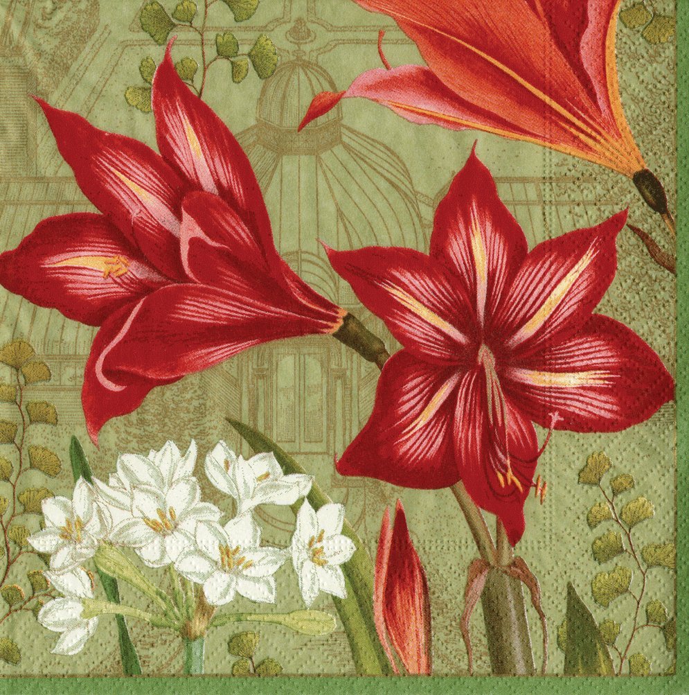 Entertaining with Caspari Cocktail Napkins, Christmas