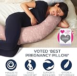 Niimo XXL Pregnancy Pillow & Nursing Pillow 100% Cotton Cover view 2