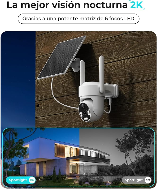4G LTE Camara Vigilancia Exterior Solar con Tarjeta SIM sin Internet — foto 5 de 8