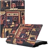 Magnetic Case for XTEINK X4 Pro E-Book Reader, Public Library | Ultra-thin Lightweight Leather Protective Cover for 4.3" Xteink X4 Pro with Magnetic Closure, Reserved Charging Hole