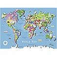 Ravensburger World Map Jigsaw Puzzle | 60 Unique Pieces | Ideal for Kids | Skill-Enhancing Excellent Gift for Birthdays and Holidays