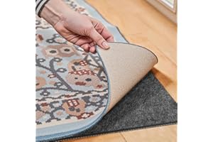 Waterproof Rug Pad, 8x10 Ft Under Area Rug Carpet Pad, Non Slip Rug Pads for All Floors and Hardwood Floors Finishes, Keep Ca