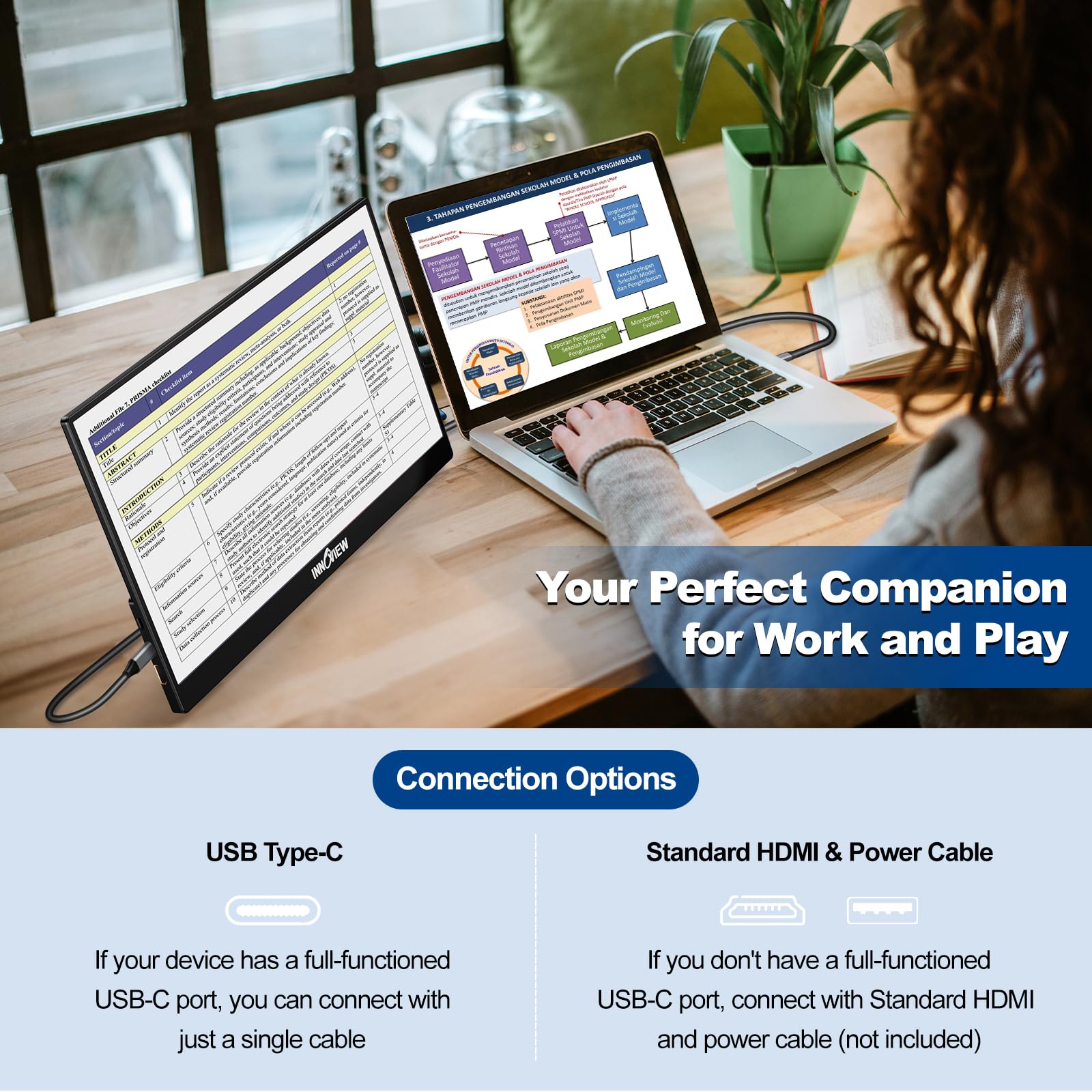 InnoView Portable Monitor 15.6