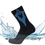 SuMade 100% Waterproof Socks, Merino Wool Men Women Breathable Hiking Running Cycling Wading Socks
