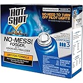 Hot Shot No-Mess! Fogger With Odor Neutralizer 3 Count-1.2 Ounce Cans, Kills Hidden Bugs, No Need To Turn Off Pilot Lights