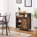 VASAGLE Storage Cabinet Sideboard with Sliding Barn Door LSC089B01 view 7