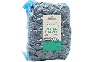 GRUPO LA NOGALERA La Nogalera Pecans - Raw pecan nuts, Natural, 5 lbs vacuum sealed bag. They compare to organic, NO SHELL, Non-GMO, No Preservatives, Unpasteurized, Kosher and Halal Certified and Ketogenic Friendly