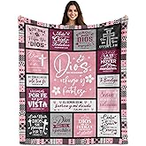 LAIORD Spanish Christian Gifts for Women Blanket 50"x60", Regalos Cristianos para Mujer, Religious Faith Bible Gifts for Women, Spanish Woman Christian Gift for Mother's Day Birthday