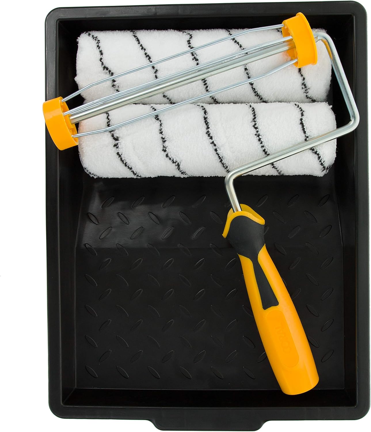 Coral 43431 Easy Coater Paint Roller Kit with Professional 1.75" Diameter Cage Frame 4 Piece Pack Set, Assorted
