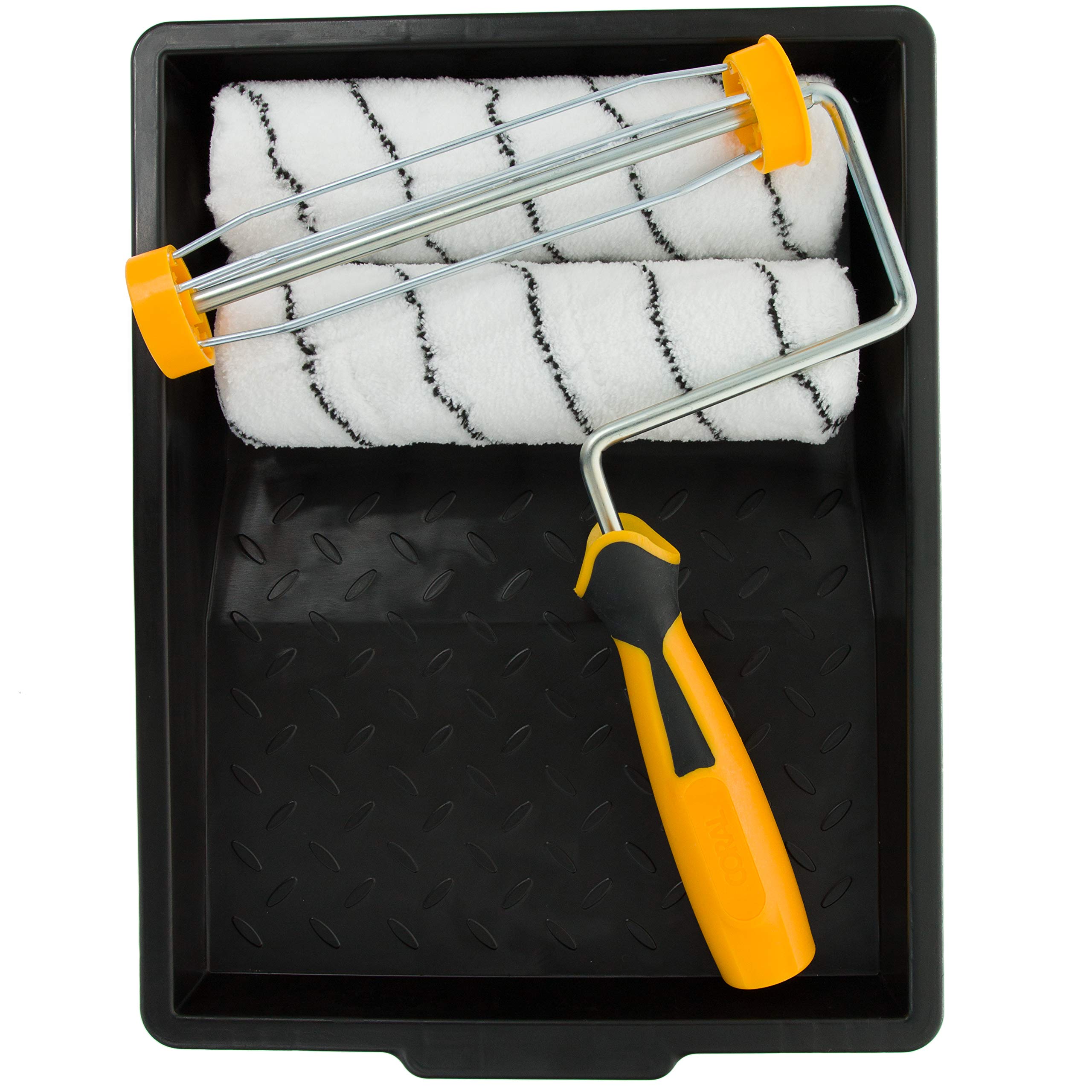 Coral 43431 Easy Coater Paint Roller Kit with Professional 1.75" Diameter Cage Frame 4 Piece Pack Set