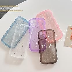 Qokey for iPhone 13 Mini Case 5.4" Curly Wave Edge
