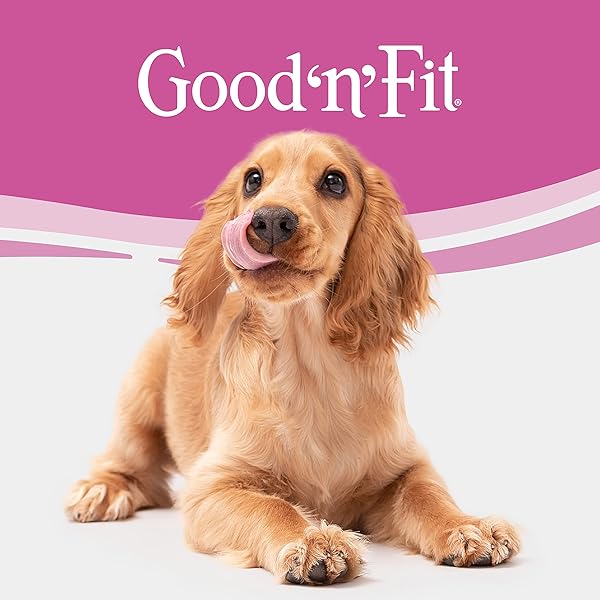 GOOD ‘N’ FIT ROLLS MADE WITH REAL LAMB, 6 SMALL ROLLS, TREAT YOUR DOG TO A LONG-LASTING AND HIGHLY DIGESTIBLE RAWHIDE CHEW