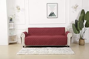 RBSC Home Sofa Cover with Side Pockets Waterproof Couch Cover for Dogs, Cats, Pets