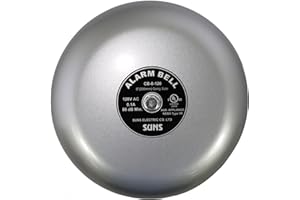 SUNS International CB-8-120 Grey Alarm Bell 8in 120VAC
