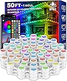 50FT Permanent Outdoor RGB Lights,ip67 Waterproof
