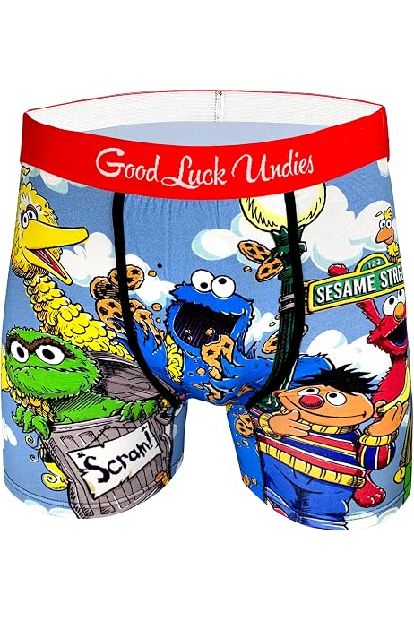 Good Luck Sock Good Luck Undies Men's Cheech & Chong On Couch Boxer Brief Underwear Green Large