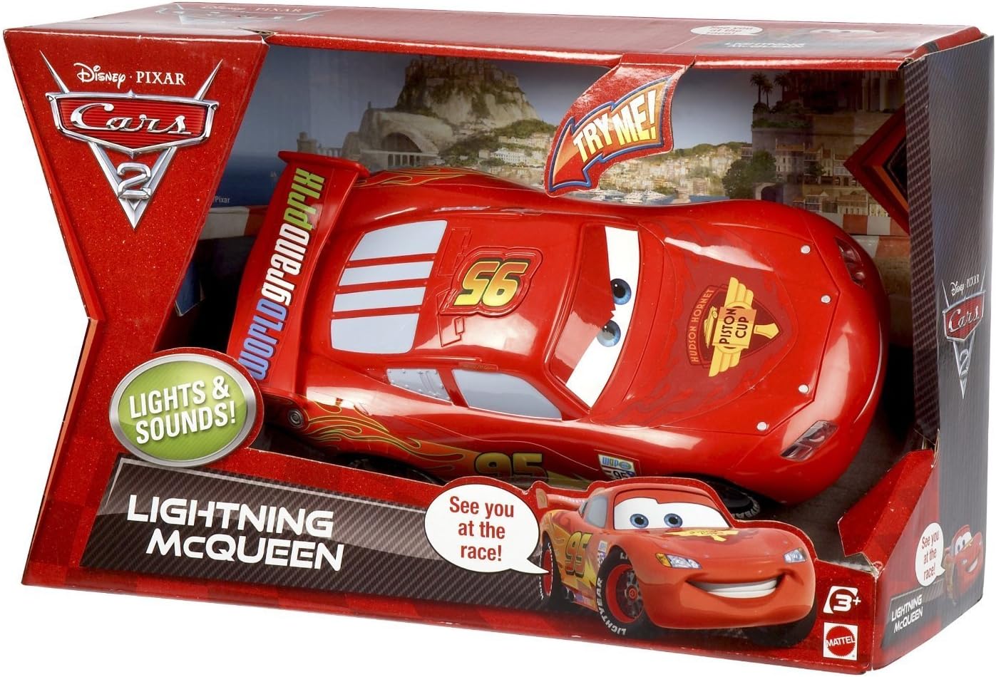 large lightning mcqueen car