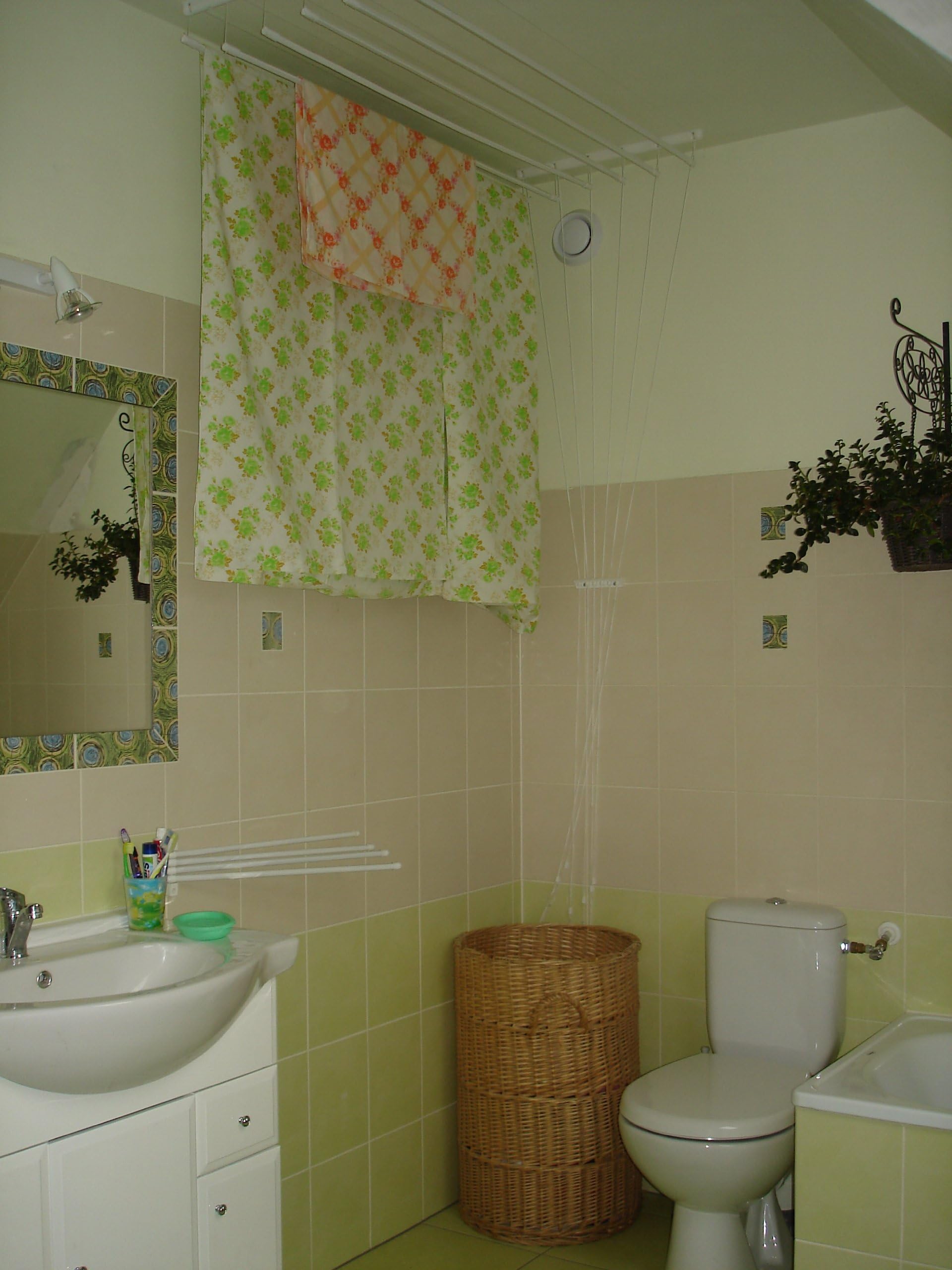 ETEND'MIEUX ceiling mounted, indoor or outdoor clothes airer 7 rails of 130 cm