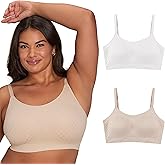 Playtex Womens Smoothing Full Coverage Wireless Bra Us4p31, 2-Pack, Sizes S-3x, M+-XL+
