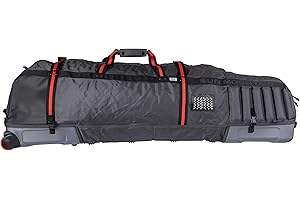 Sun Mountain Kube Golf Travel Bag - 2-Wheel Rolling System, Kube Folding Hard Shell for Easy Storage, Compact Protection & Travel Convenience