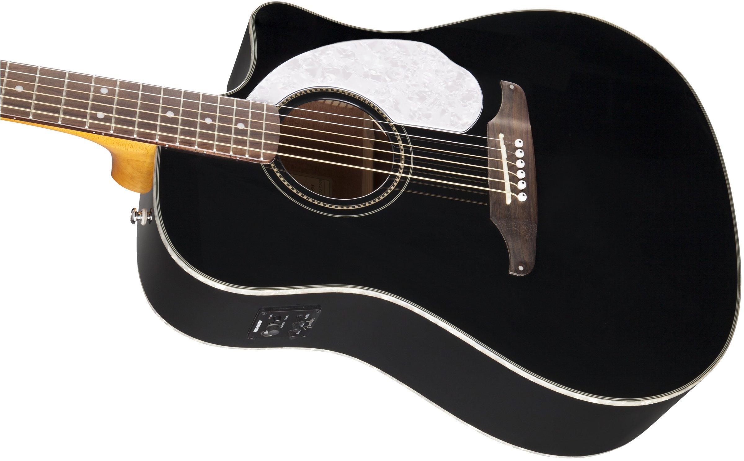 Fender Sonoran SCE Dreadnought Cutaway AcousticElectric Guitar Black