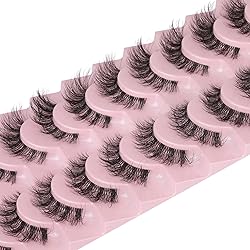 FANXITON Mink Lashes with Clear Band Fluffy 15 MM