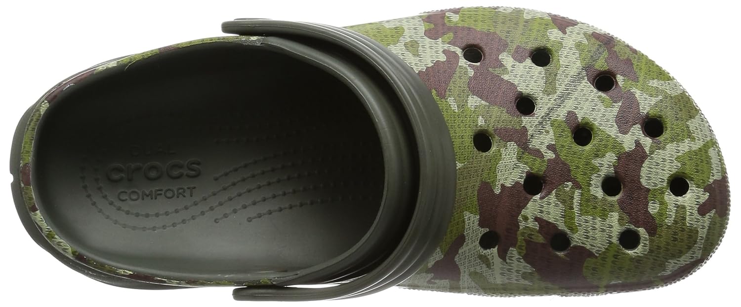 crocs unisex duet max camo clogs and mules